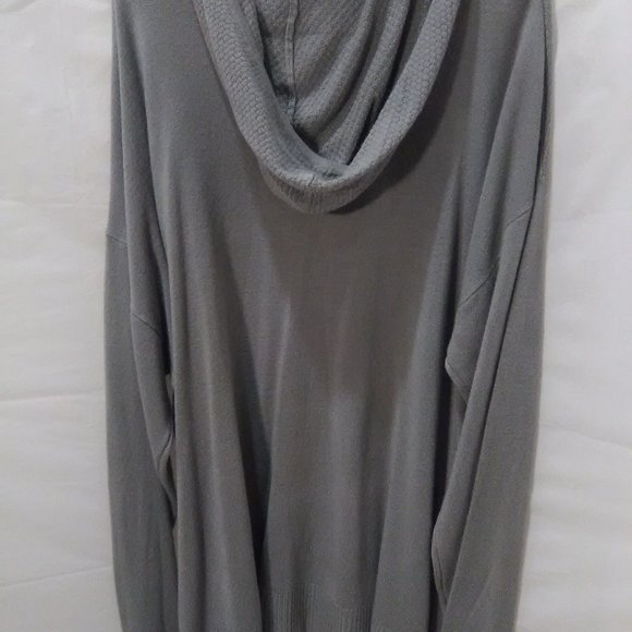 Jaclyn Smith Long Sleeve Zip Up Hoodie Sweater Color Gray Size XXL ( NWT) - Picture 5 of 6